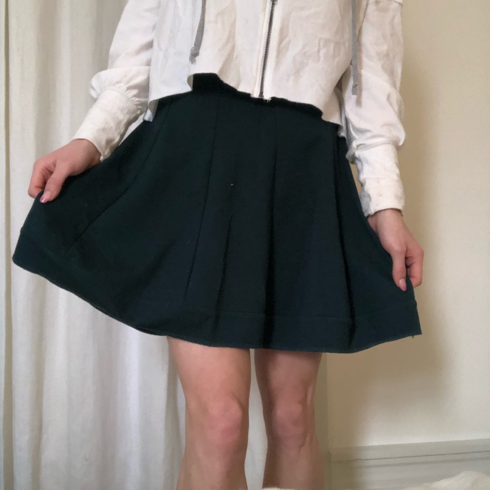 Green circle skirt